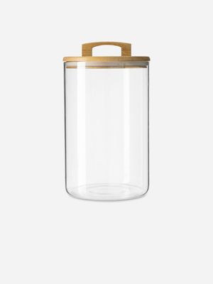 Simply Stored Container With Acacia Lid 3.5l
