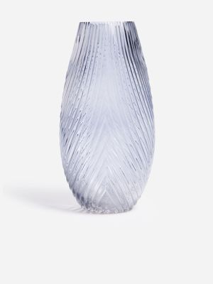 Jet Home Blue Wave Glass Vase
