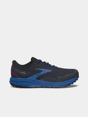 Mens Brooks Divide 4 Black/Blue Trail Running Shoes