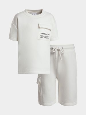 Younger Boys Utility T-Shirt & Shorts Set