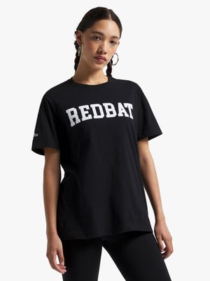 Redbat Athletics Womens Bold College Black T-Shirt
