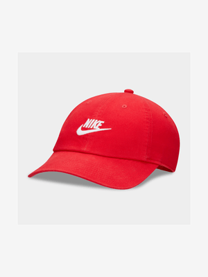 Nike Unisex Club Futura Unstructured Wash Red Cap