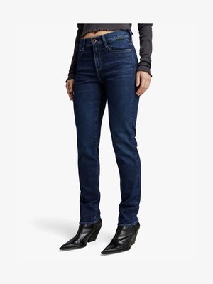 G-Star Women's Ace 2.0 Slim Straight Blue Jeans