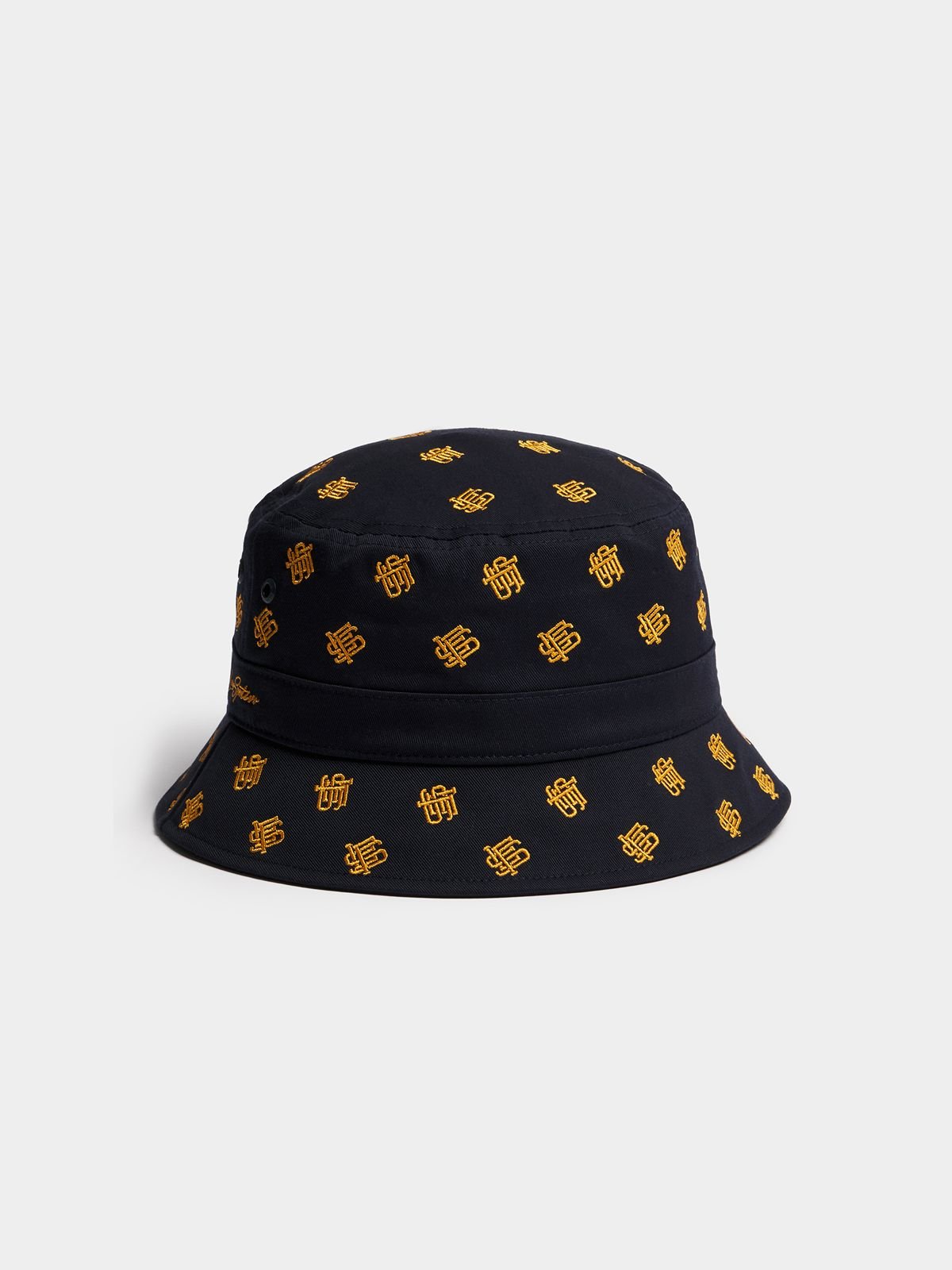 Fabiani Men's Embroidered Black Bucket Hat - Bash.com