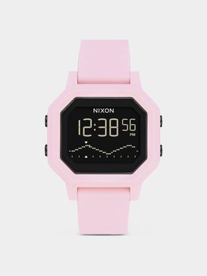 Nixon Women's Siren Pale Pink Digital Silicone Watch
