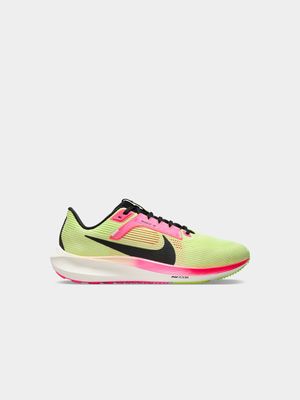 Mens Nike Air Zoom Pegasus 40 Yellow/Pink Running Shoes