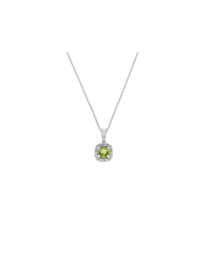Sterling Silver Cubic Zirconia August Pendant Necklace