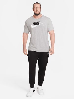 Mens Nike Sportswear Icon Futura Grey Tee