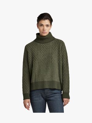 G-Star Knitted Turtleneck Sweater Structure Loose
