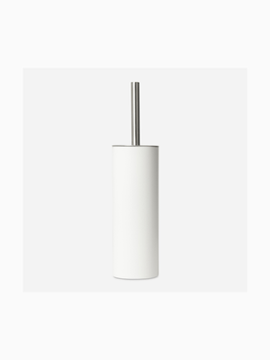 modern white toilet brush 37x9cm