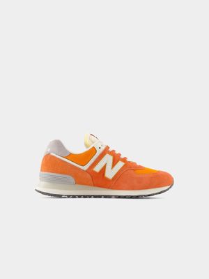New Balance Men's U574 Orange Sneaker