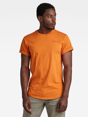 G-Star Men's Back Graphic Lash Orange T-Shirt