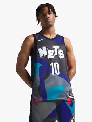 Nike Men's Brooklyn Nets Multicolour Swingman Jersey Vest