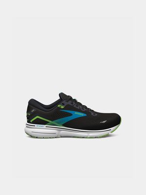 Mens Brooks Ghost 15 Black/Blue/Green Running Shoes
