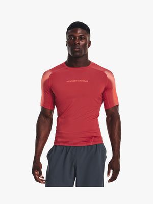 Mens Under Armour HearGear Novelty Red Top