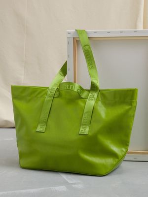 Canvas Studios Green PU Tote Bag