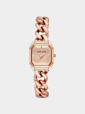 Anne Klein Women's Rose Gold Plated Bracelet Watch