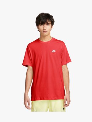 Nike Men's Nsw Club Red T-Shirt