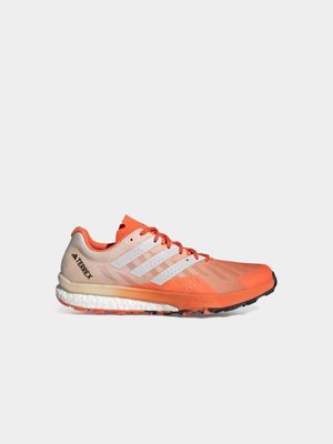 Mens adidas Terrex Speed Ultra Orange/Grey Trail Running Shoes