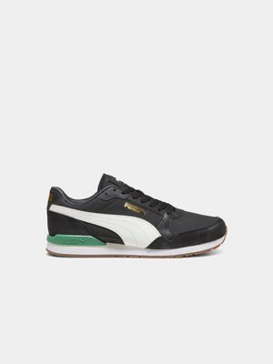Mens Puma ST Runner 75 Years Black/Beige/Green Sneakers