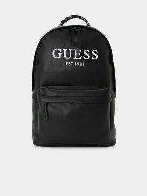 Men's Guess Black  Outfitter Backpack