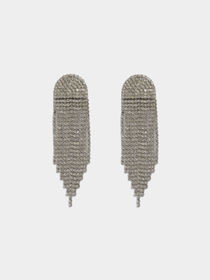 Diamante Chandelier Drop Earrings - Jewellery