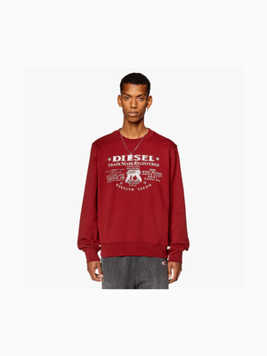 Men's Diesel Red S-Ginn-L2 Sweatshirt