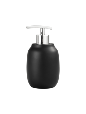 soap dispenser resin matt black 13x9.5cm