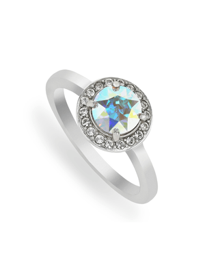 Sterling Silver Crystal Women's October Birthstone Ring