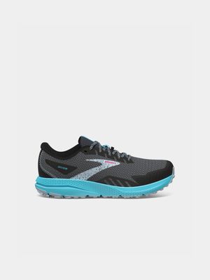 Womens Brooks Devide 4 Black/Ebony/Bluefish Running Shoes