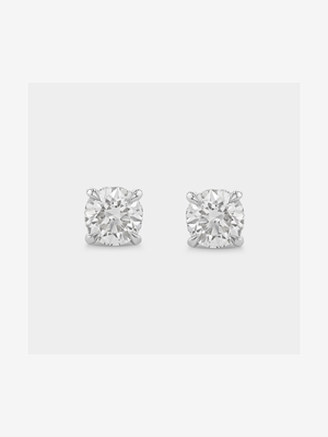 White Gold 0.6ct Lab Grown Diamond Solitaire Stud Earrings