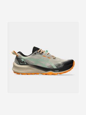 Mens Asics Gel-Trabuco 12 Grey/Mint Trail Running Shoes