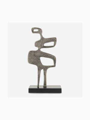 Sculpture Deconstructed Figure Aluminium 28 x 14cm