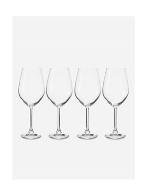 Signature Lead-Free Crystal Red Wine Glasses Set of 4