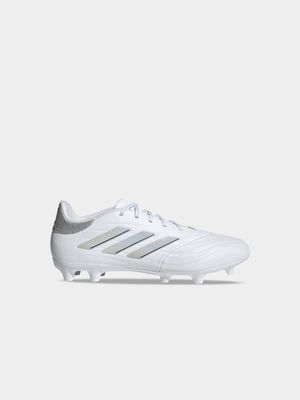 Mens adidas Copa Pure II League White/Silver FG Boots