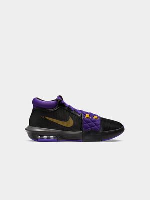 Mens Nike Lebron Witness VIII Black/Purple Basketball Shoes