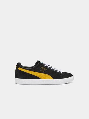 Puma Men's Clyde OG Black/Yellow Sneaker
