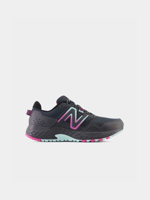 Womens New Balance T410 V8 Black/Blue/Pink Trail Running Shoes