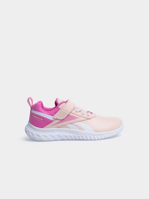 Kids Reebok Rush Runner Pink/White Sneaker