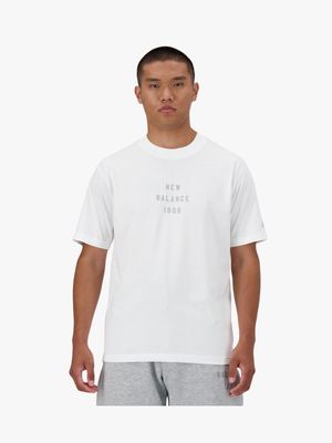 New Balance Men's White T-Shirt