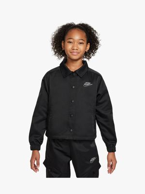 Nike Girls Youth NSW Black Jacket