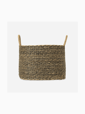 Basket Seagrass Oval Small 40 X 27 X 28/35Cm