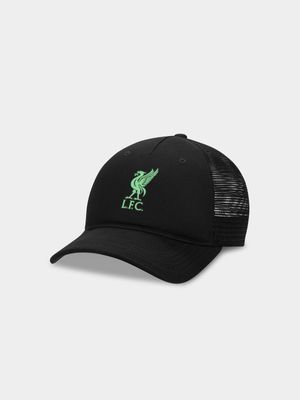 Nike Liverpool FC Rise Soccer Black Trucker Cap