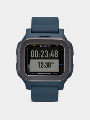Nixon Men's Regulus Expedition Navy Digital Silicone Watch