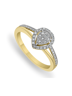 Gold & Diamond Women's Glistening Ring