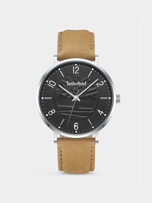 Timberland Ripton Stainless Steel & Tan Leather Watch