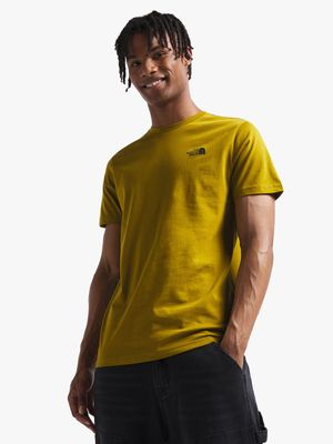 The North Face Men's Mustard Short Sleeve Simple Dome Tee