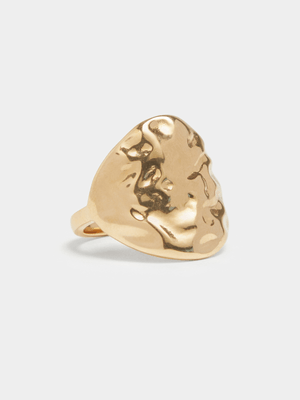 18ct Gold Plated Molton Ring