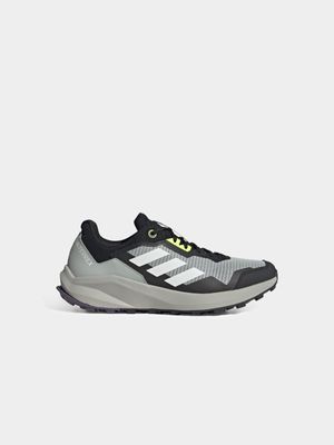 Mens adidas Terrex Trailrider Grey/White Trail Running Shoes