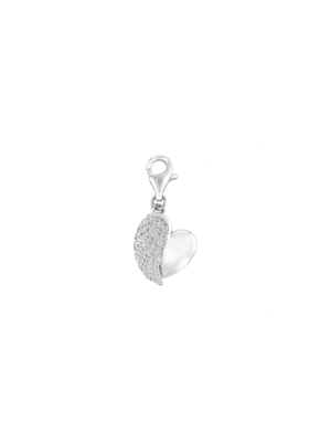 Sterling Silver Wing & Heart Charm